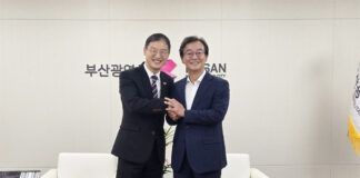 전재수 만난 김상욱 “양산시와도 협력해 대중교통 개선하자”